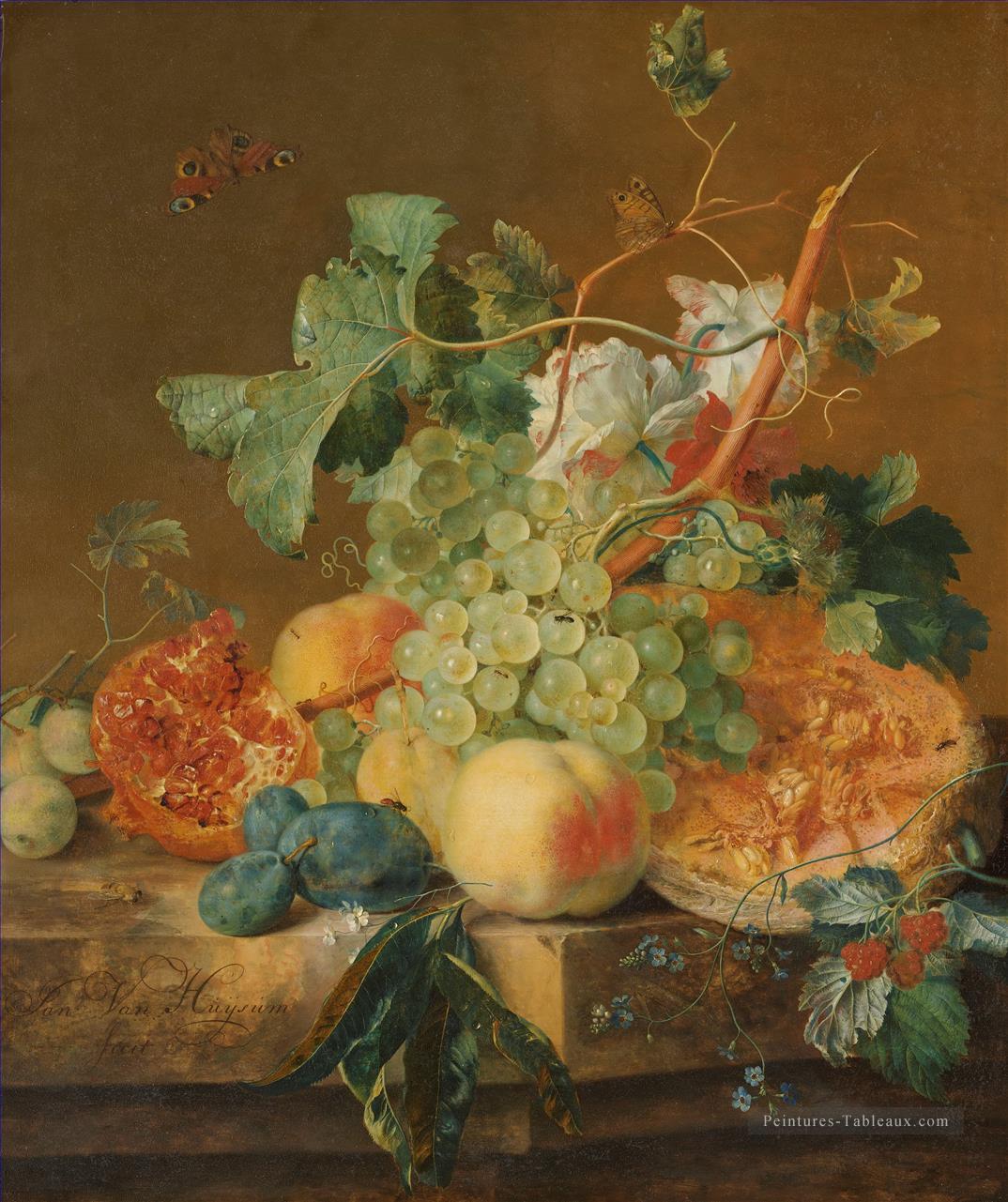 Nature morte avec fruit Jan van Huysum Peintures à l'huile